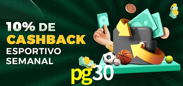 10% de bônus de cashback na pg30